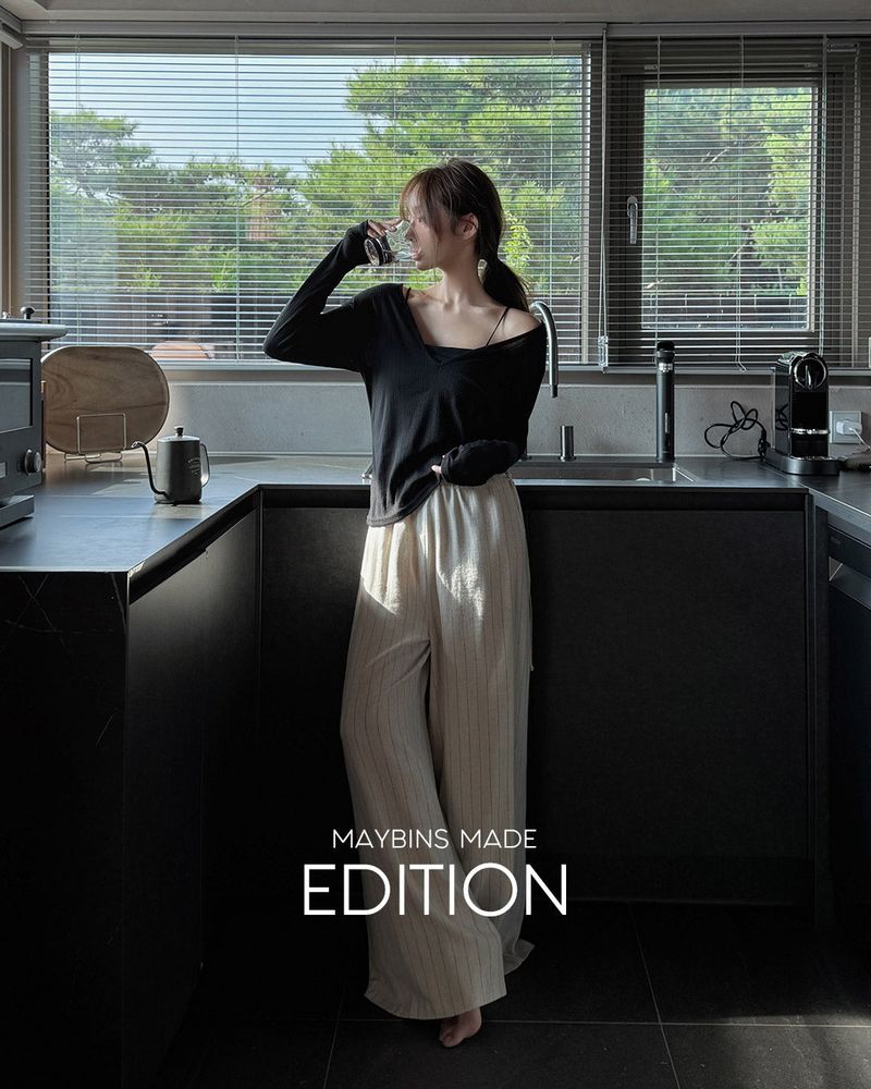 MAYBINS(メイビンス)の「MADE. Breeze linen stripe pants(Pants)」