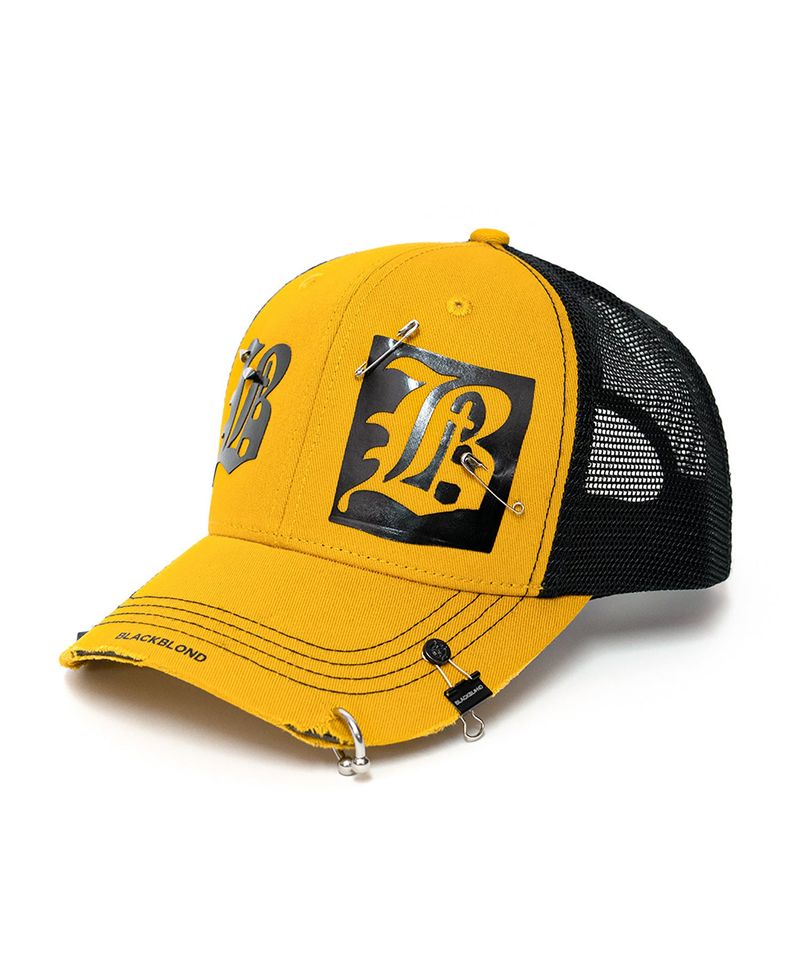 BBD デュアルBロゴトラッカーメッシュキャップ (Mustard)