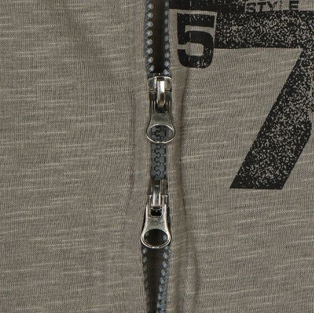 Seventh Lettering Hooded Zip-Up Vest