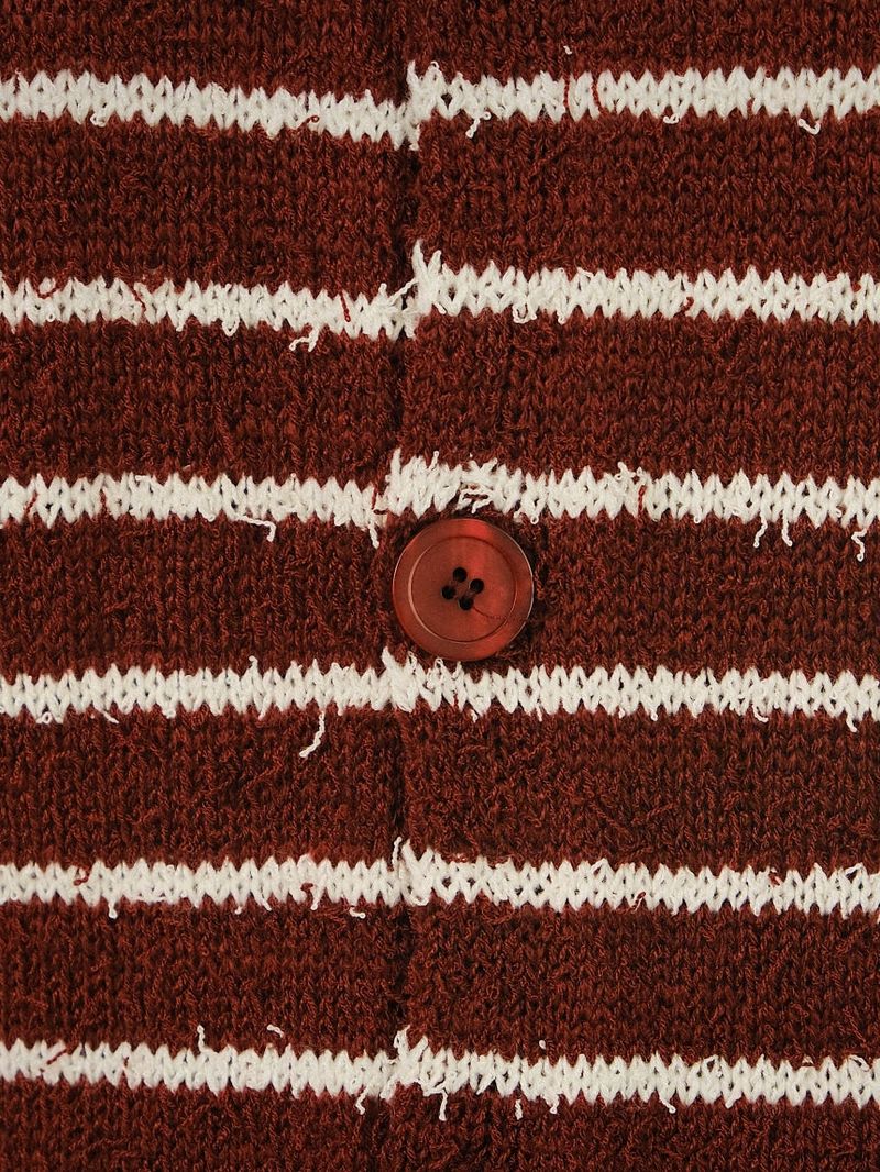 CU Crop Stripe Knit Cardigan