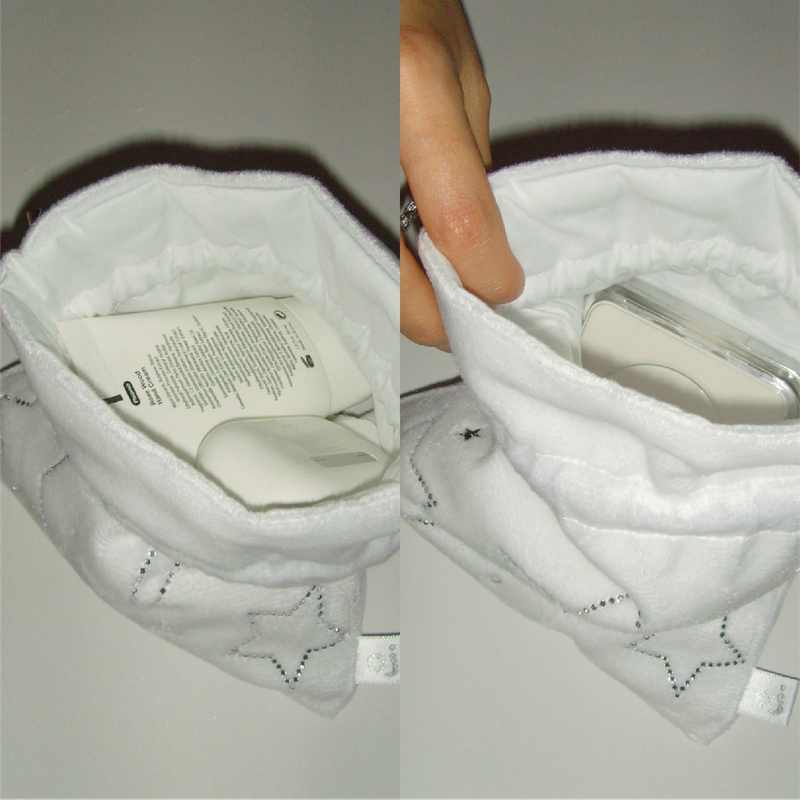 catch star pouch - white