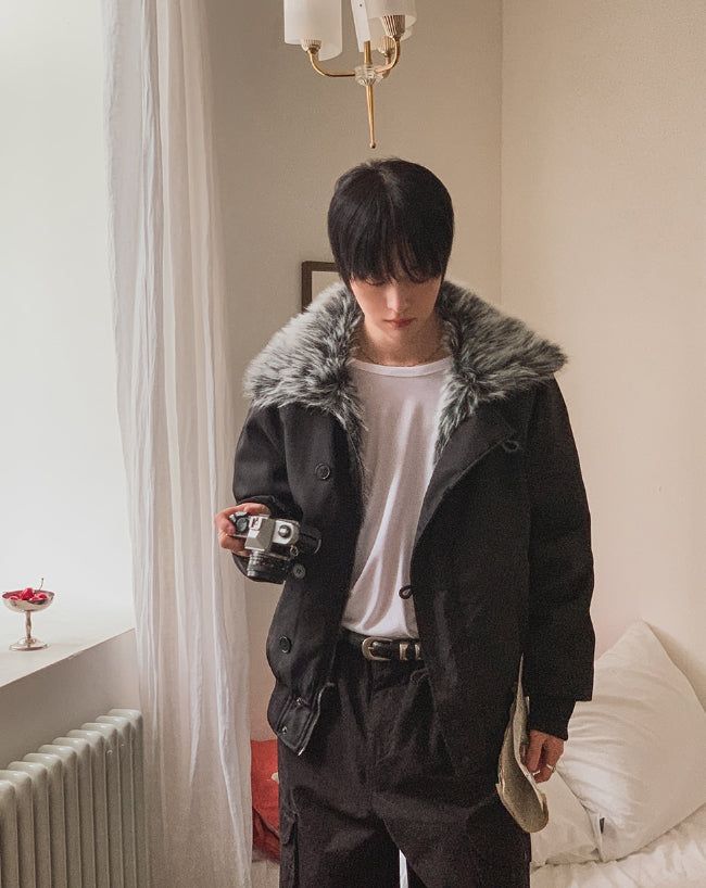 Rico High Neck Fur Jumper