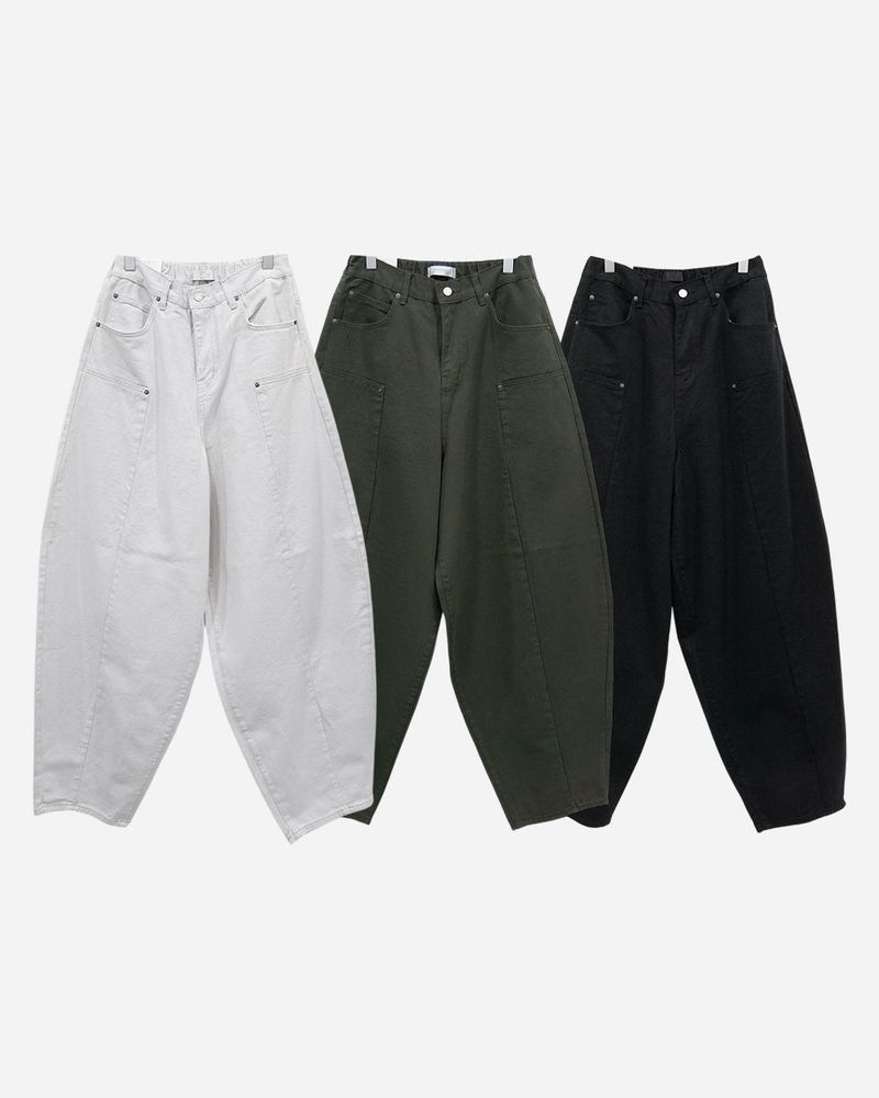 Gent Double Knee Curved Pants
