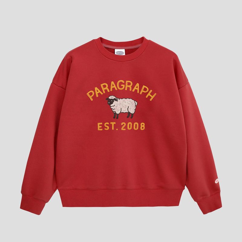 PARAGRAPH（パラグラフ）の「SHEEP CREW - RED（Tops）」