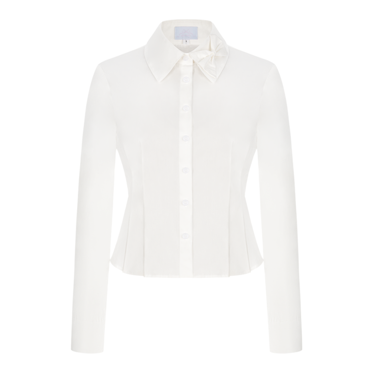 Ribbon Collar Blouse