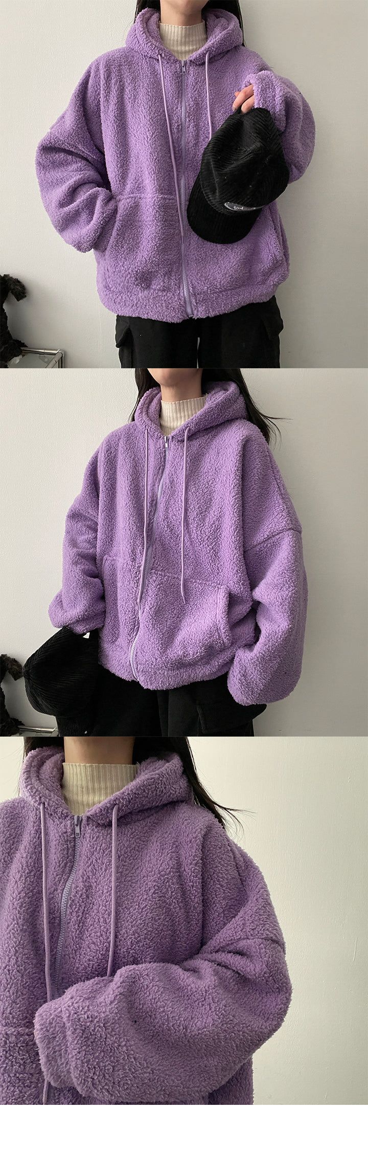 Hihot hood zip-up