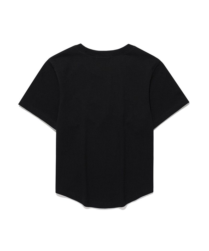 Messy Kiss Logo App Tee Black (KIB6MFT504B)