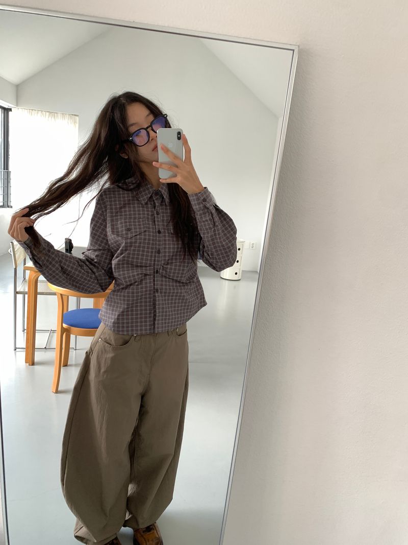 EMBO BACK BIJO CURVED PANTS (3C)
