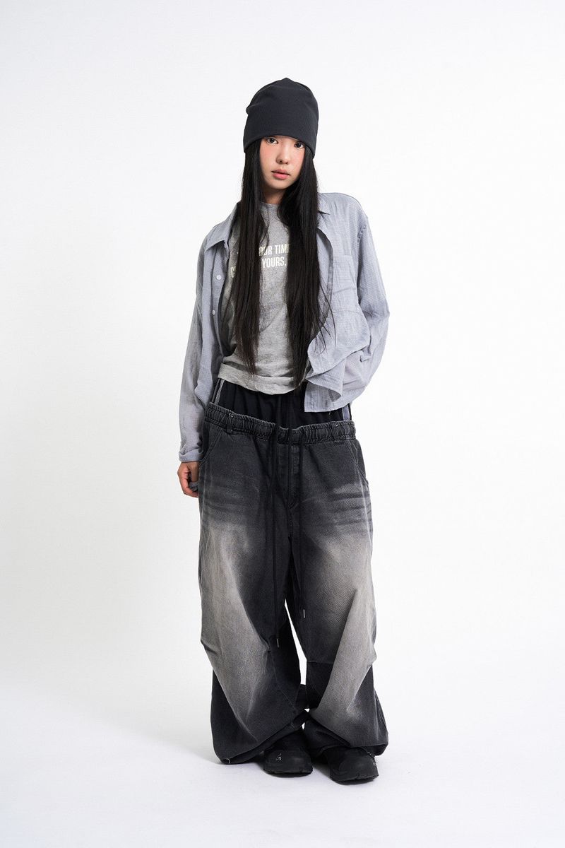 Light crease summer check shirt