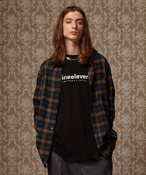 Nineeleven（ナインイレブン）の「ルーズフィットチェックシャツ（トップス）」