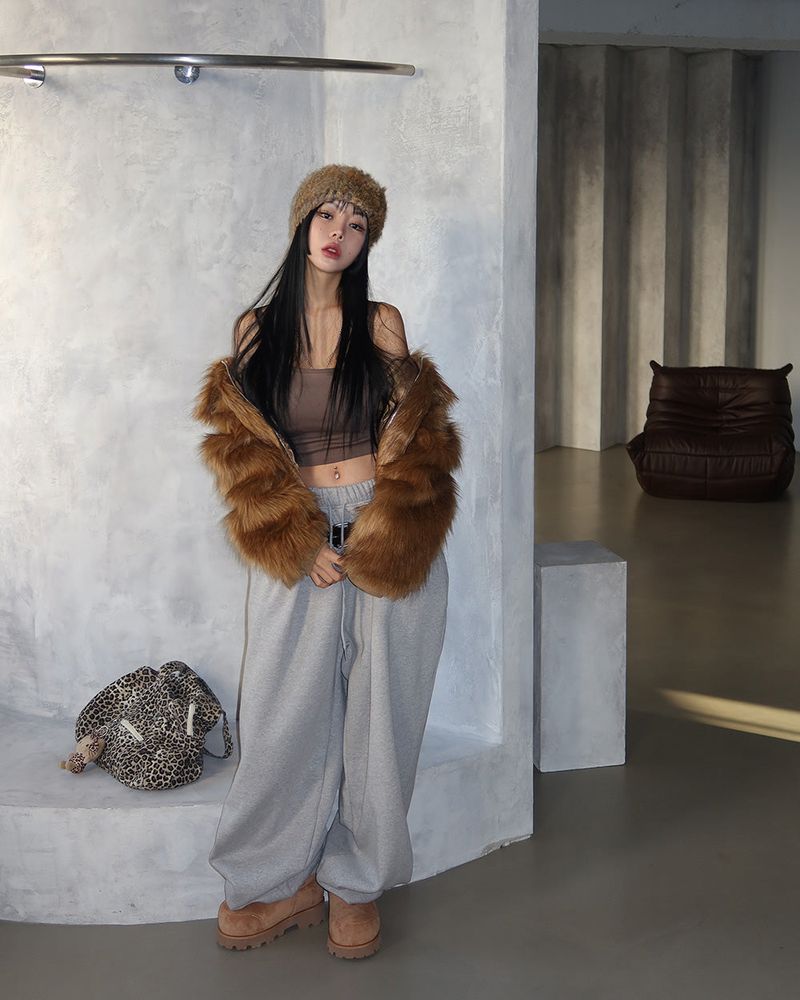 [MADE] Raccoon Kara Zip-Up Fur Jacket