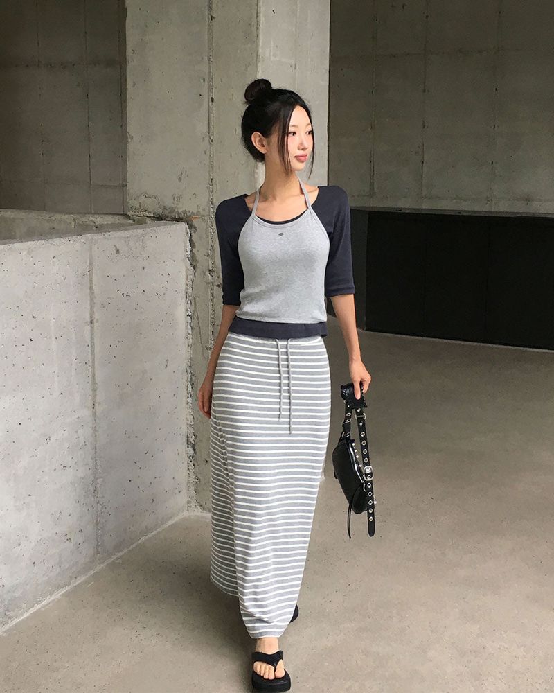 [MADE] Vibe, ribholter neck tank top