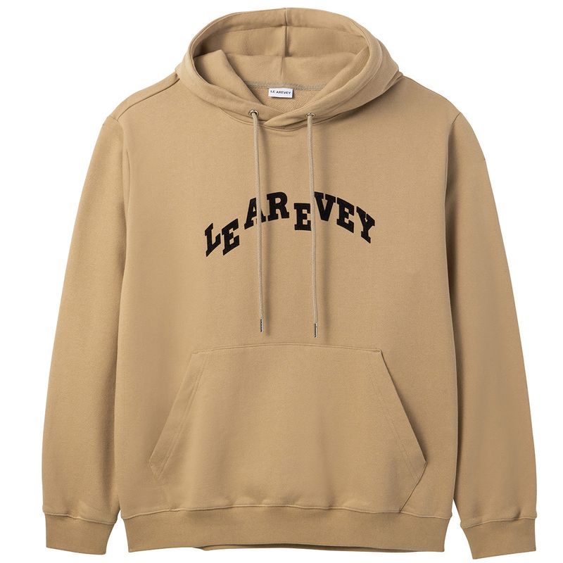 LE AREVEY（アルヴェイ）の「LE AREVEY ARCH LOGO HOODIE BROWN（Tops）」