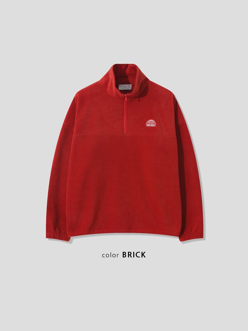 ルアーフリースハーフジップアップTシャツ (5color)
