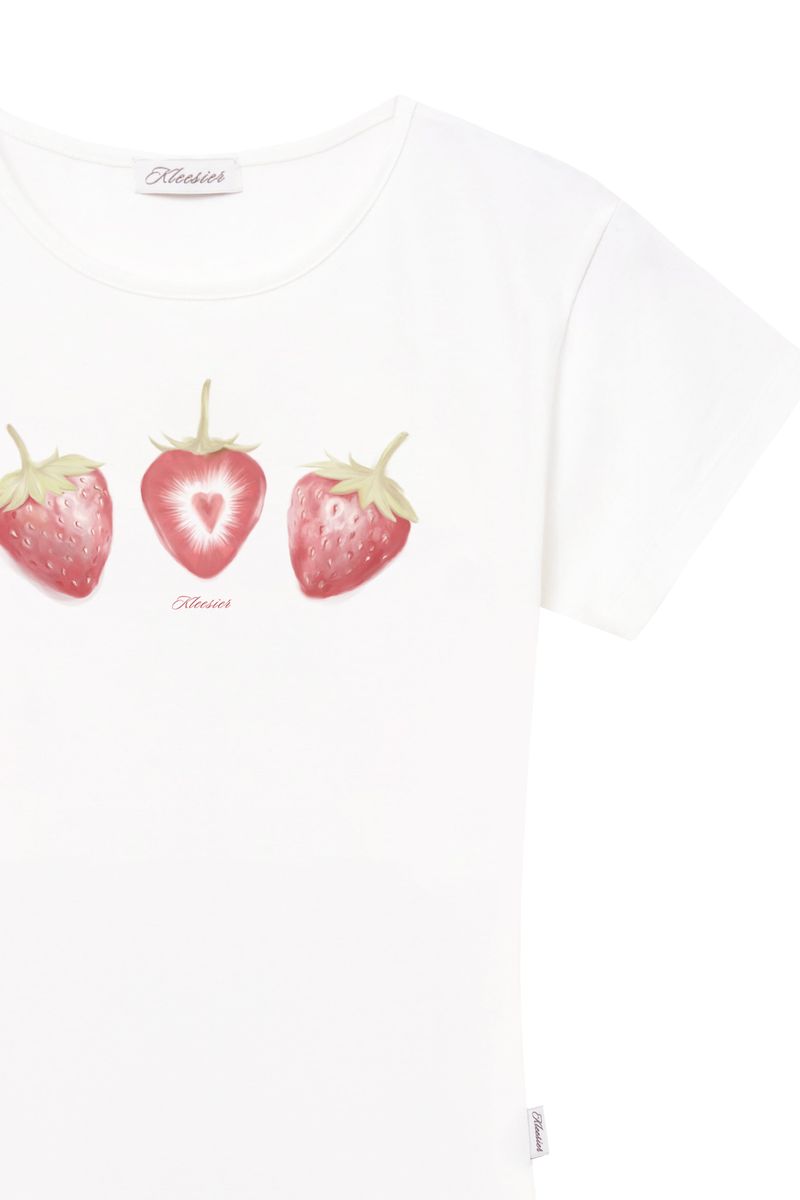 Red strawberry pastel top