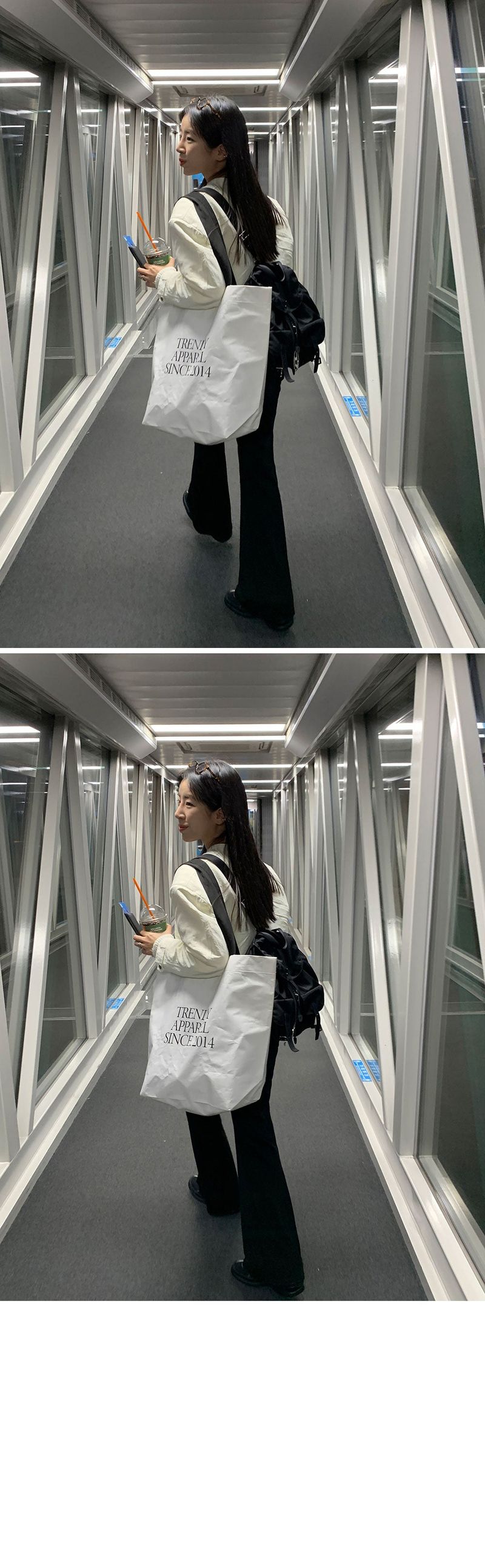 [MADE] Airport long bootcut banding pants -Basic