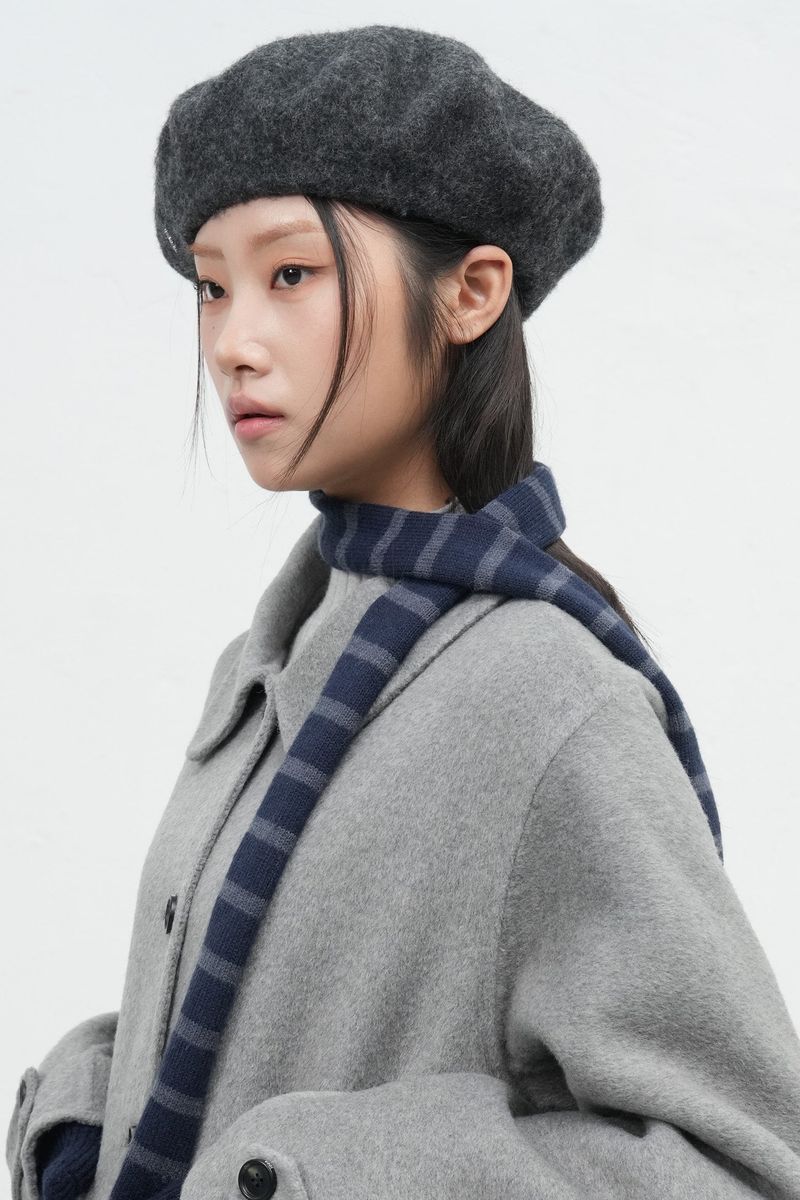 stripe knit scarf