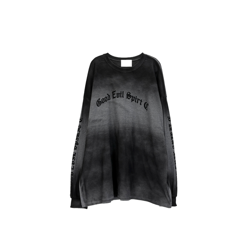waffle dirty lettering long sleeve