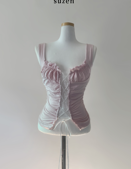 Erdam Lace Corset Top (light pink)