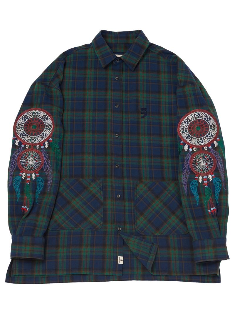DREAMCATCHER DROP-SHOULDER SHIRT (Blue)