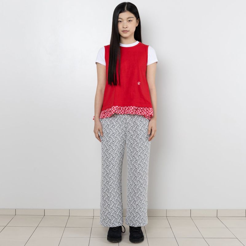 Twister Ruffle Sleeveless - Red