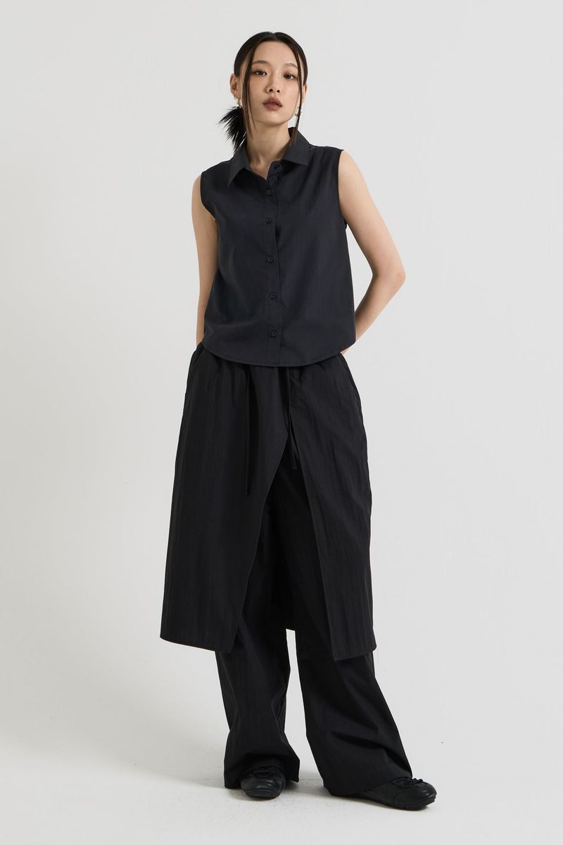 vadefy（ベイディフィー）の「Cotton Banding Skirt Pants, Black（Pants）」