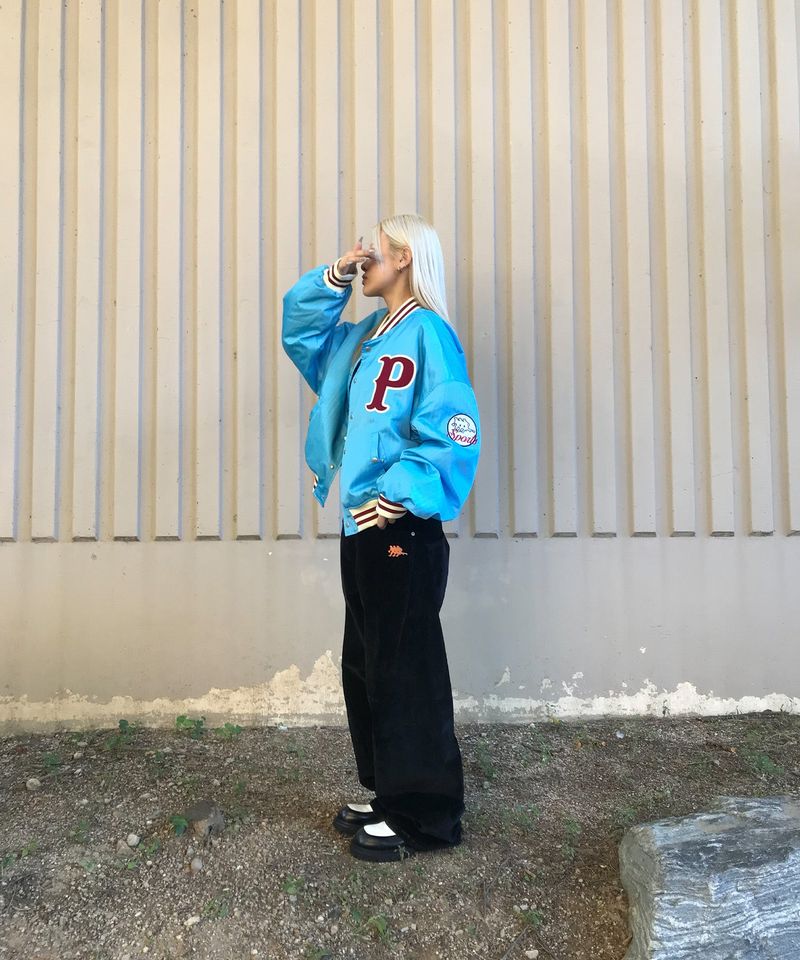 P LOGO BOMBER - SKY BLUE