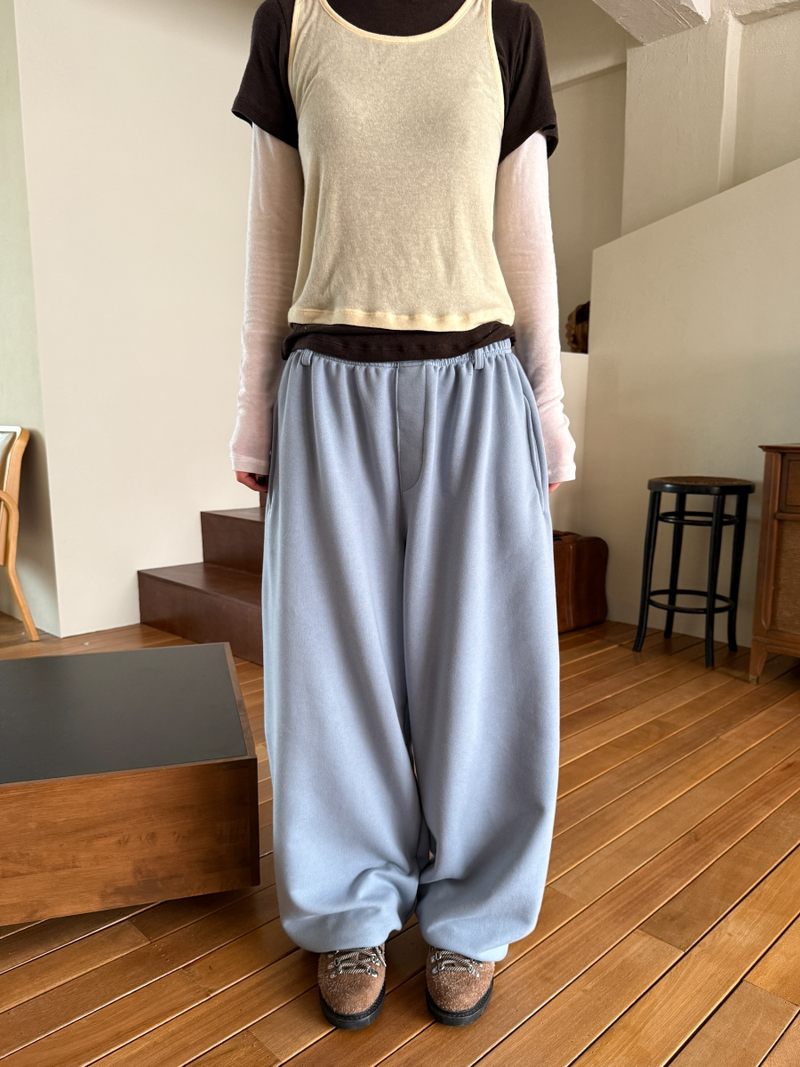 belted sweat pants
