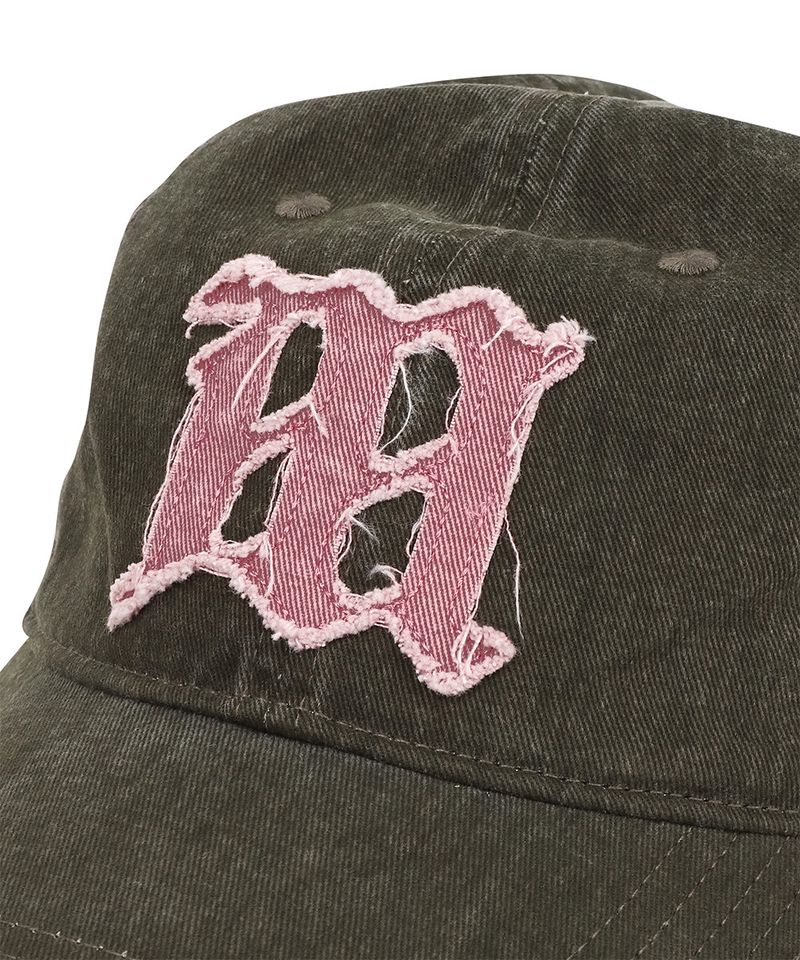 VINTAGE WASHED APPLEQUE M BALL CAP_BROWN