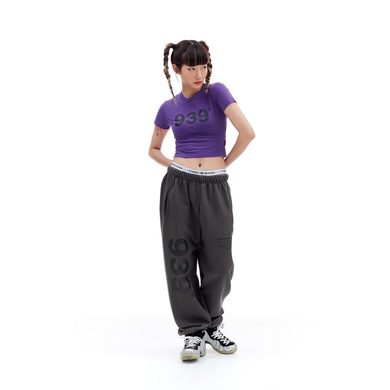 939 LOGO CROP TOP (PURPLE)