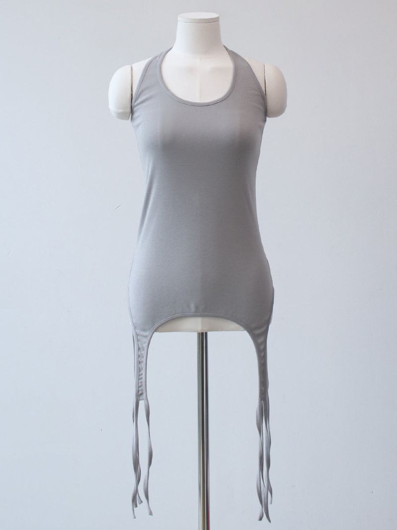 halter chilling top
