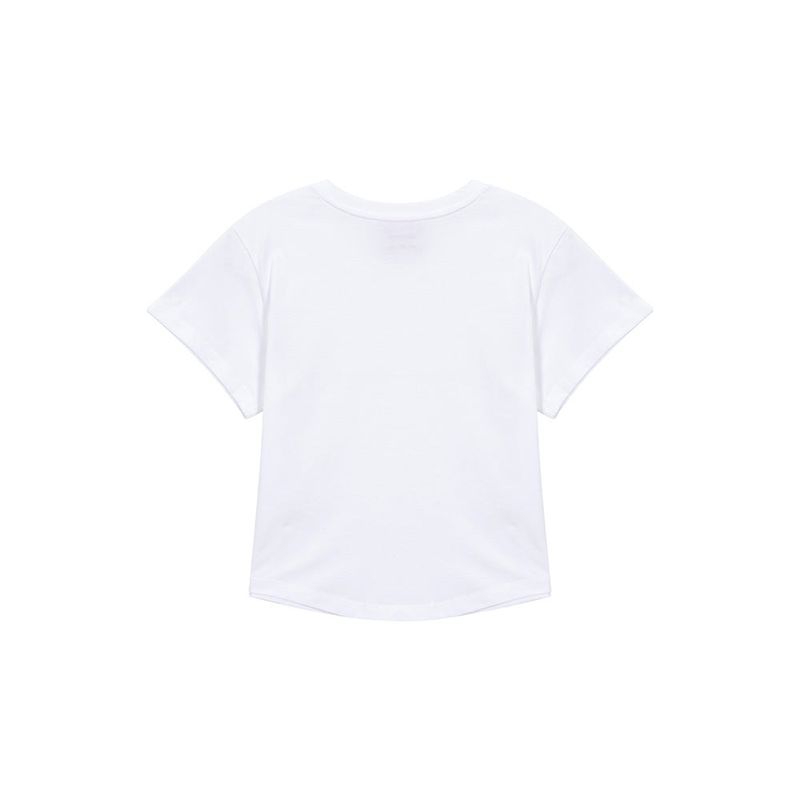 ITZ MINI LOGO CROP T SHIRT - WHITE