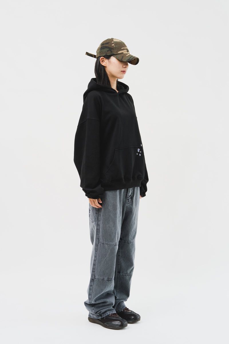 (MADE) Blue Star Softy Hoodie_Black
