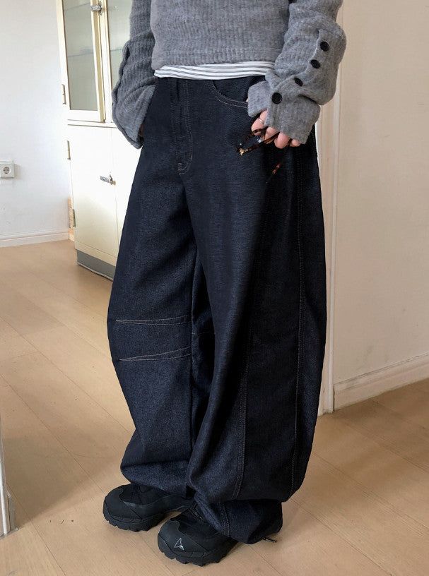 SHOPPERLAND（ショッパーランド）の「Non-Fade Stitch Balloon Wide Denim Pants（Pants）」