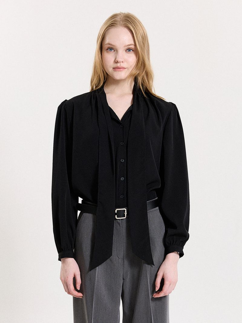 PUFF TIE BLOUSE