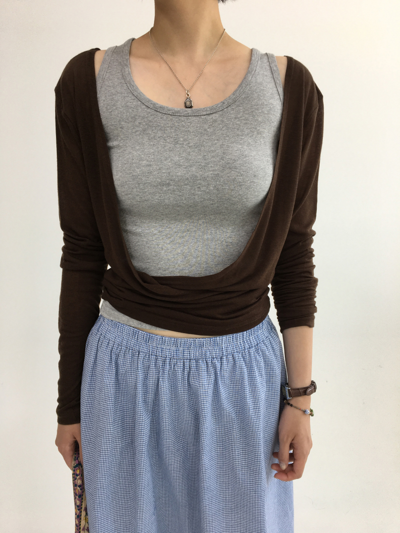 Uel Deep V-Neck T-Shirt (6color)