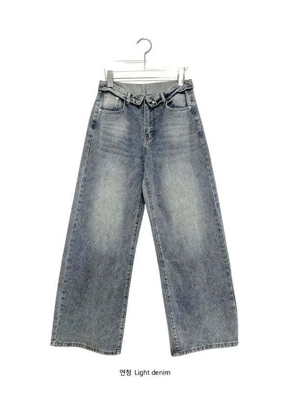Sophis Obee Folding Wide Denim Pants