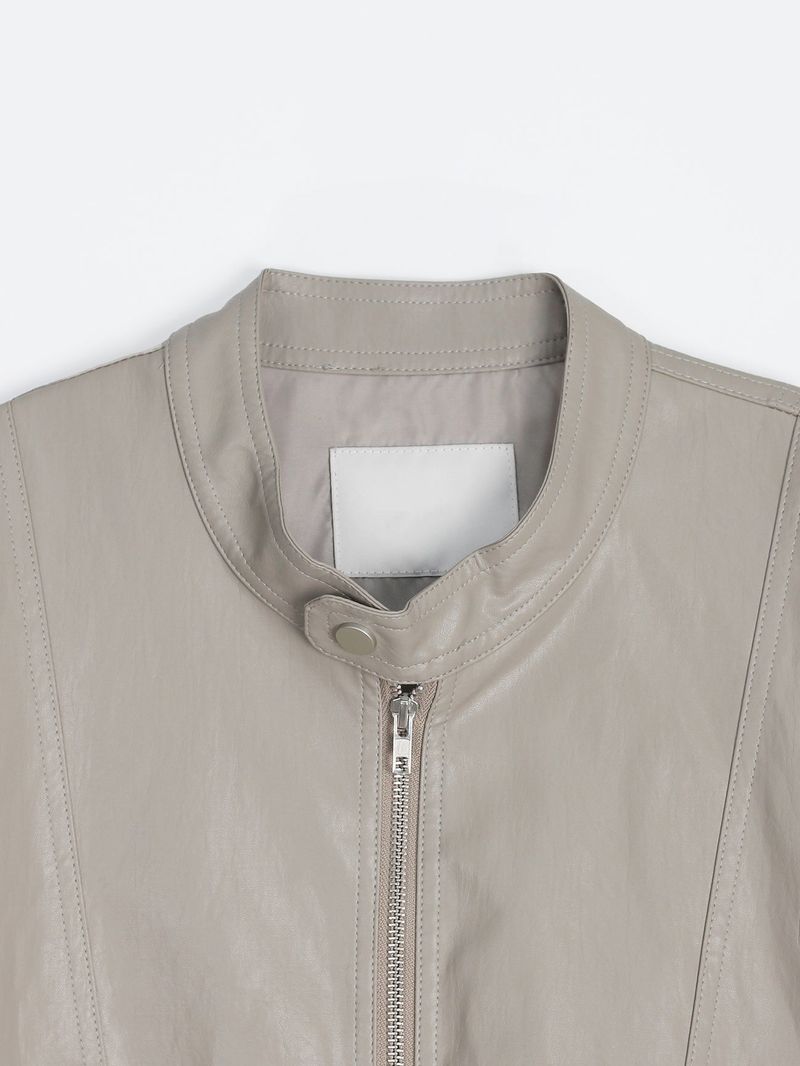 Bella Biker Leather Jacket (2color)