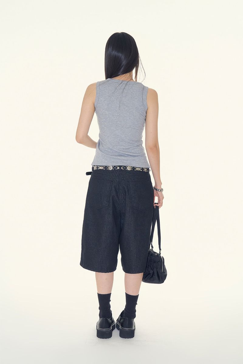 Tori string shirring sleeveless
