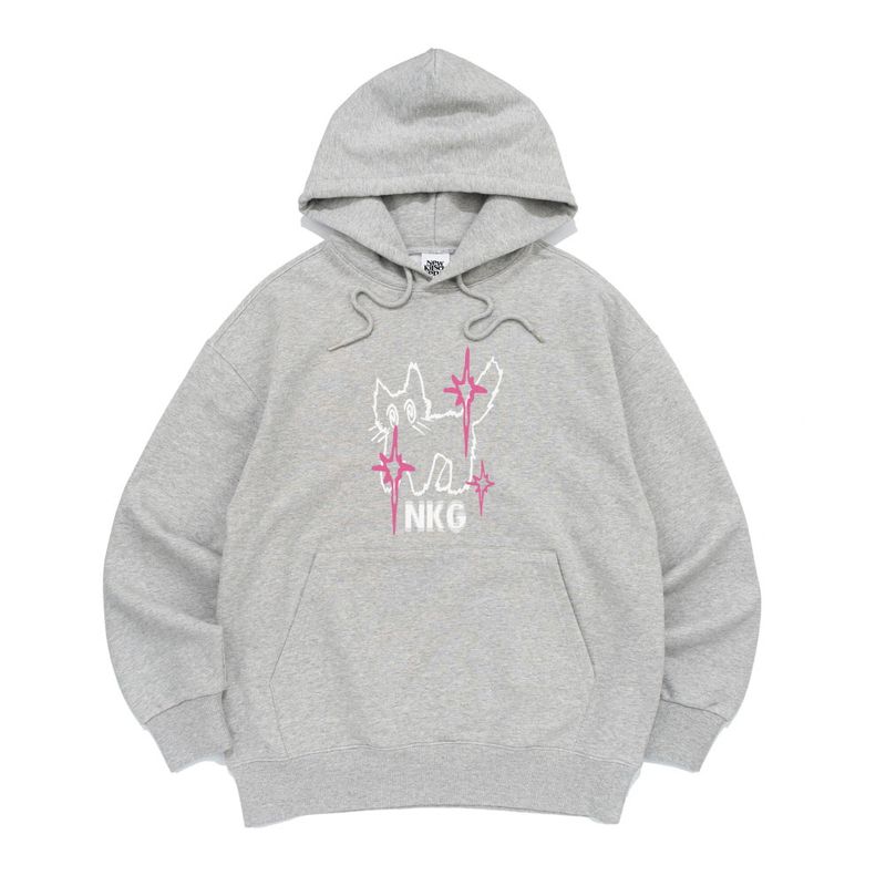 DIZZY CAT HOOD TEE-MELANGE