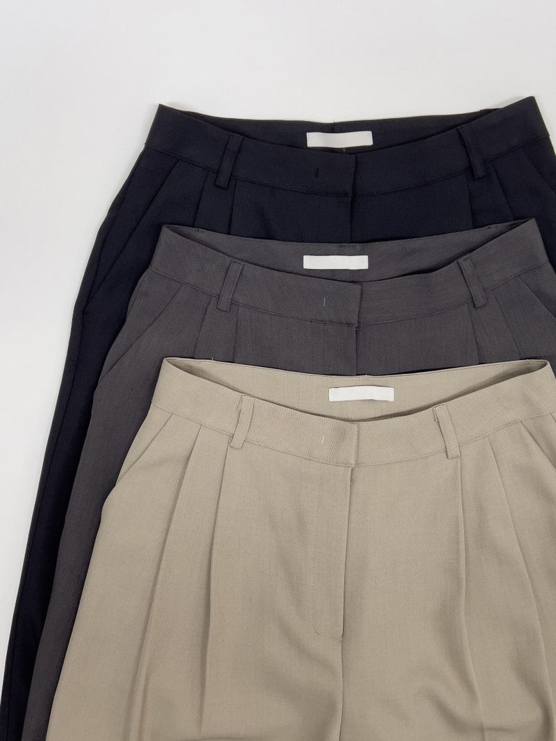 Lael Two-Tuck Wide Slacks