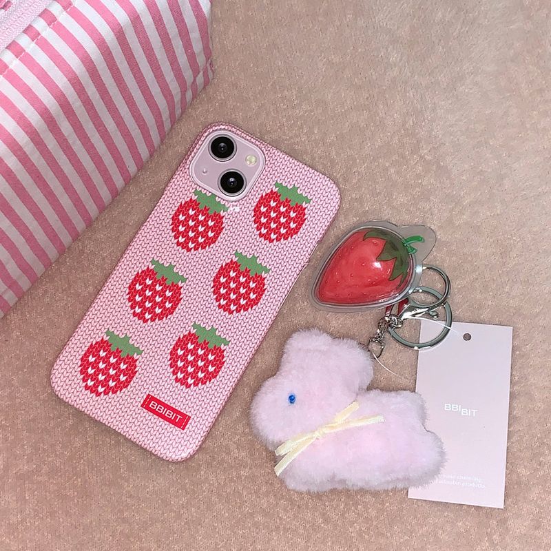 Strawberry Knit Hard Case (Glossy)