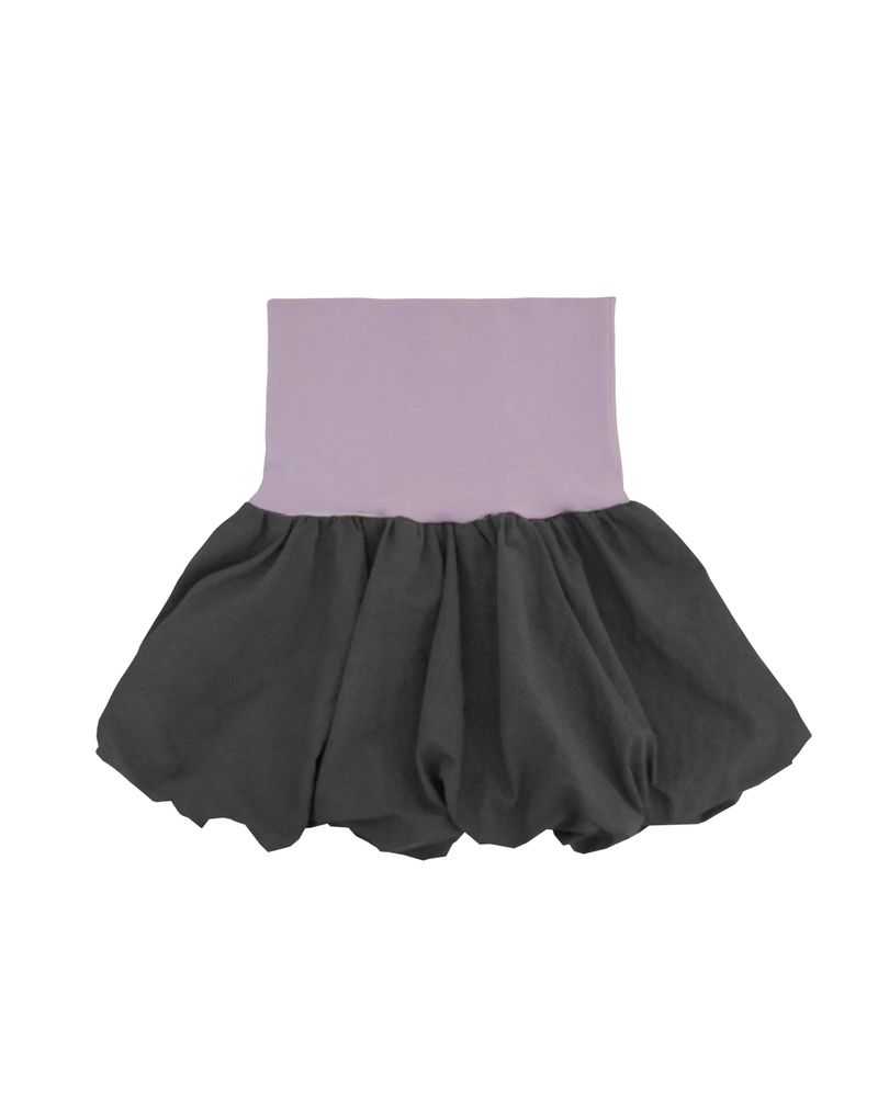 Folding puff skirt / gray