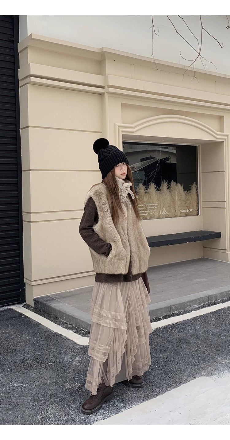 Cocoa cancan long frill skirt