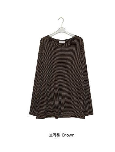 Iona Loose-Fit Stripe Long Sleeve Tee