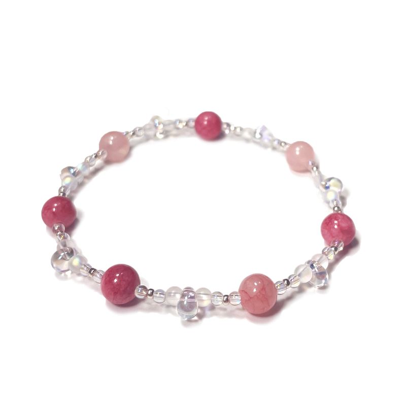 Kichikichiyaya(キチキチヤヤ)の「Kichikichiyaya Bracelet 002 Crystal Rose(Accessories)」