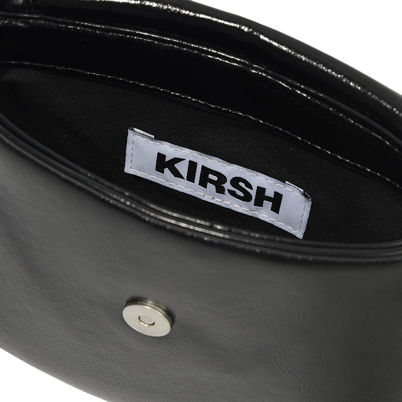 POCKET SIGNATURE MINI CROSS BAG [BLACK]