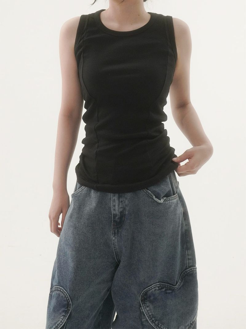 Ribble ribbed sleeveless -4C