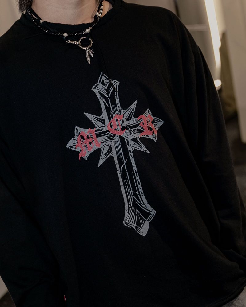 スカード クロス LS(black)