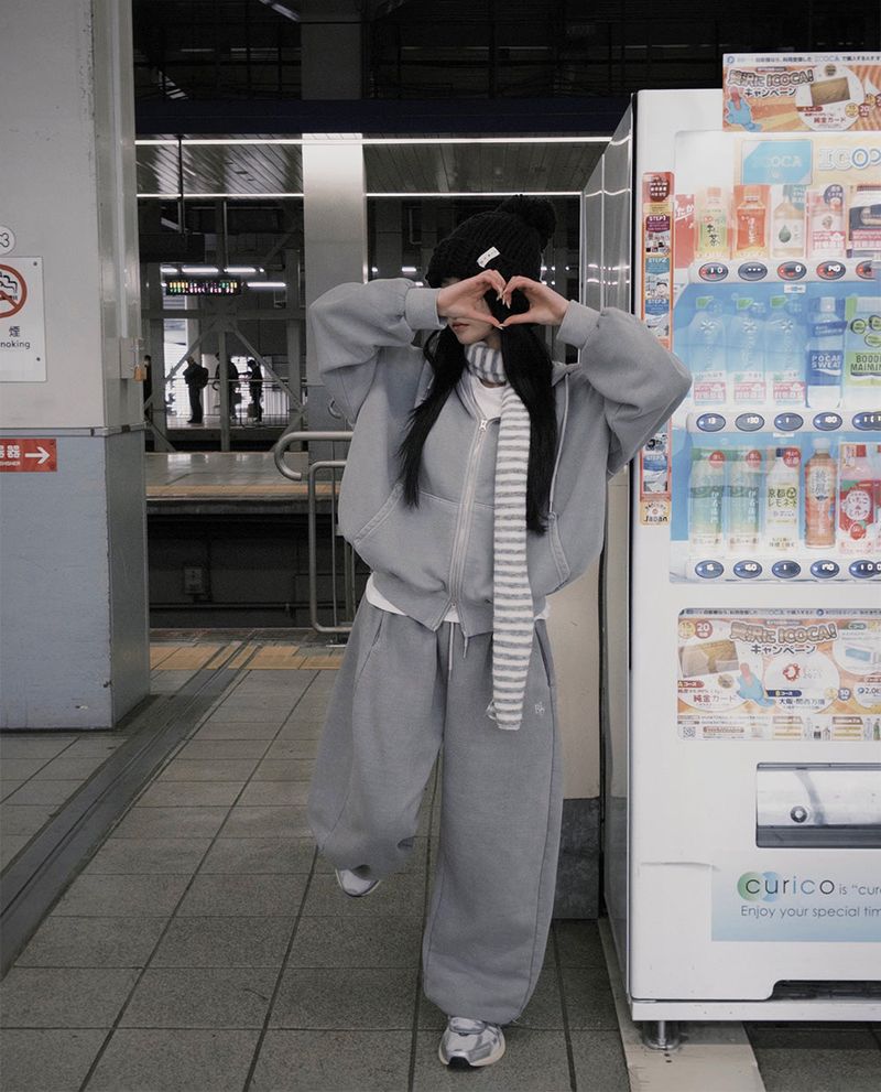 [BELLIDE MADE] Ritz, BACK RAISED PIGMENT WIDE TRAINING PANTS